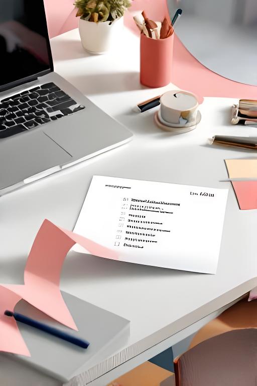 Μακέτα PDF checklist ένταξης πάνω σε γραφείο με σημειώσεις και φορητό υπολογιστή